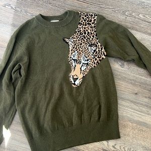 Ronny kobo army green sweater
